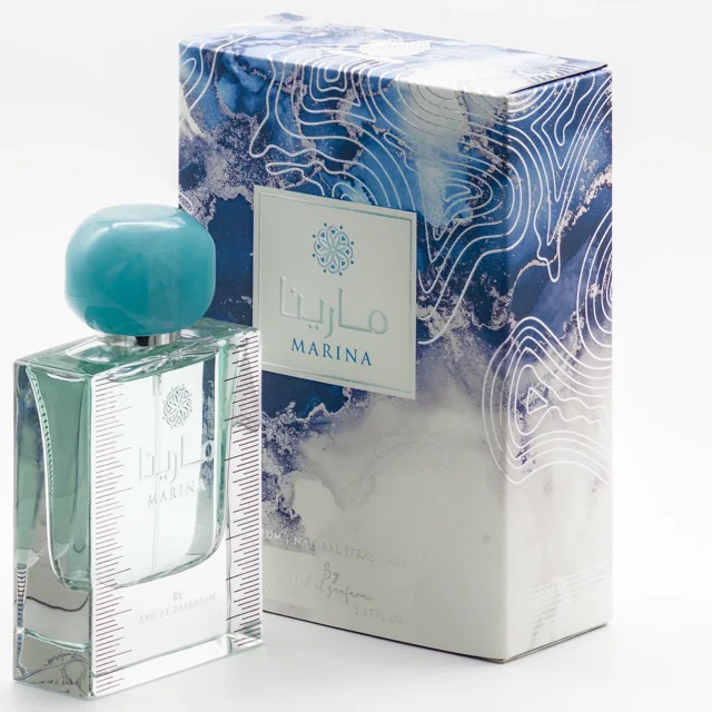Marina Ard Al Zaafaran EDP 50ML - شیشه و جعبه عطر از جلو