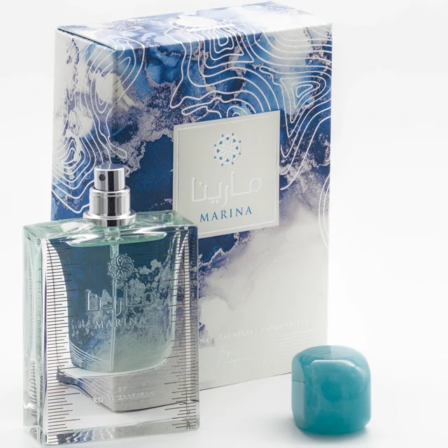 Marina Ard Al Zaafaran EDP 50ML - شیشه و جعبه و درب عطر