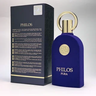 Philos Pura Maison Alhambra EDP 100ML-بطری عطر و لیبل اصالت کالا پشت جعبه
