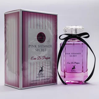 پینک شیمر سکرت الحمبرا - Pink Shimmer Secret 100ml -شیشه عطر و جعبه